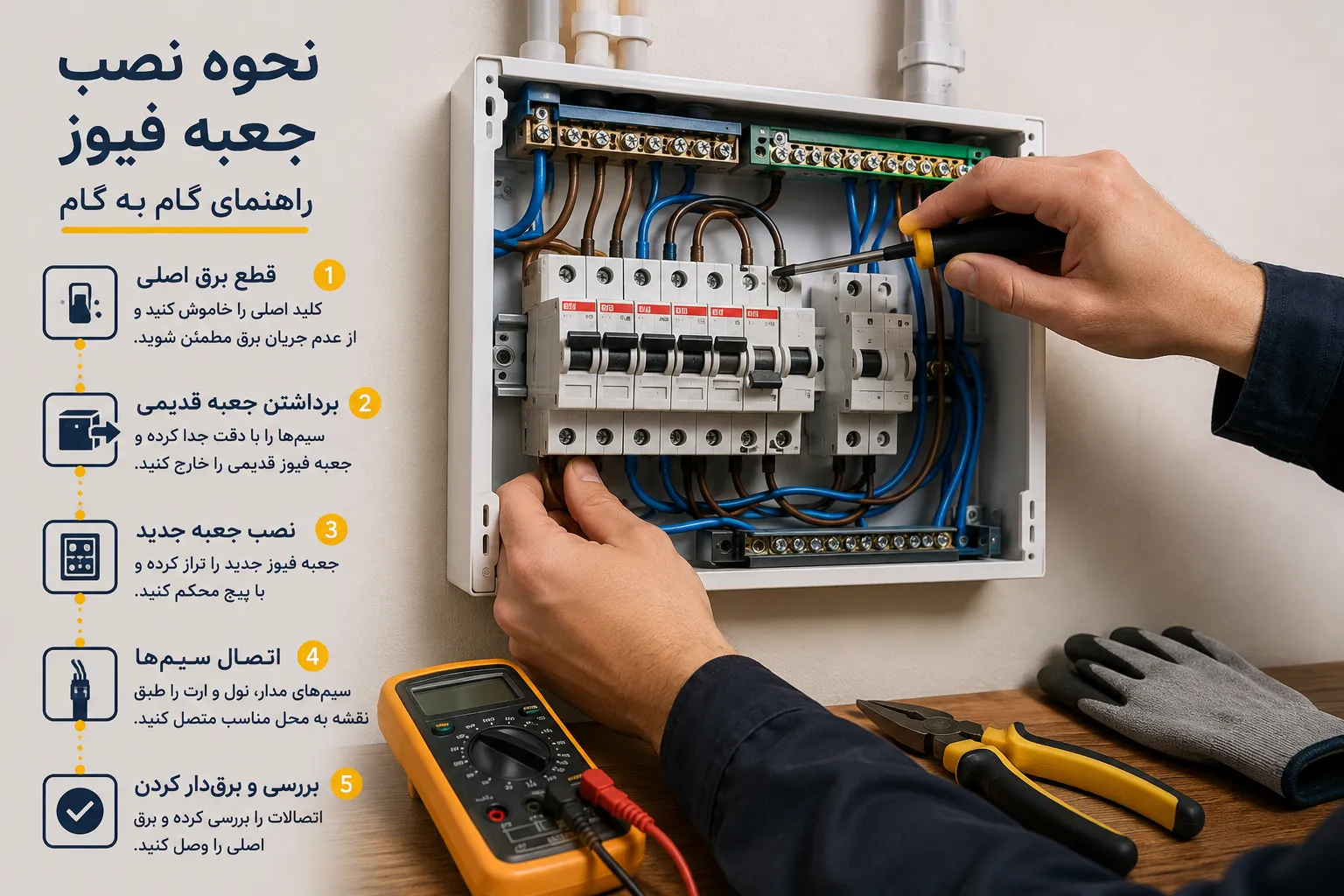 نحوه نصب جعبه فیوز